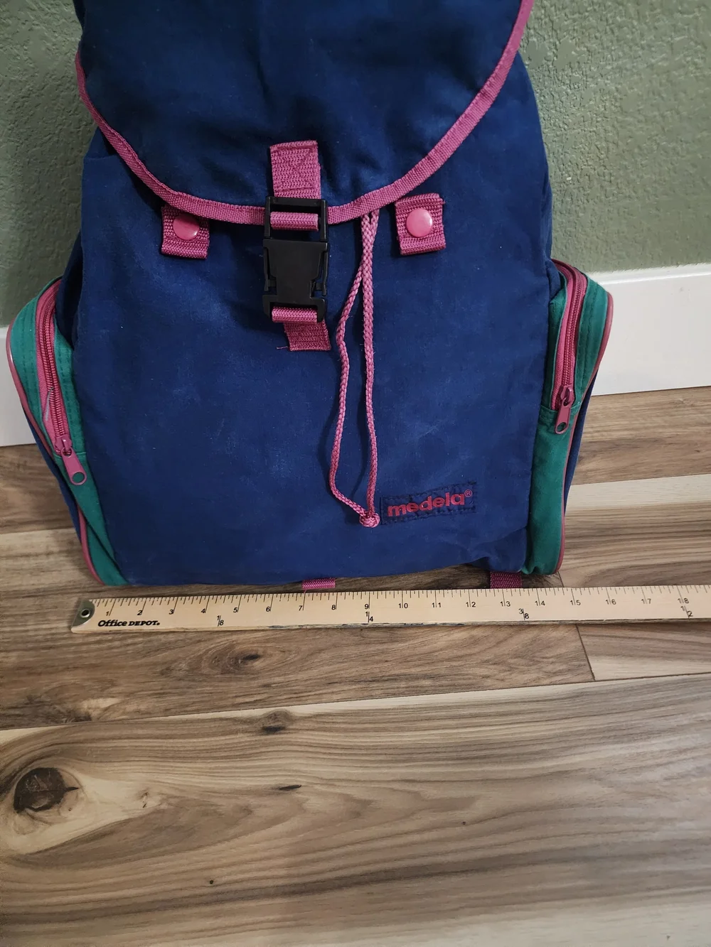 Vintage circa late 1990s Colorblock Backpack / Diaper Bag